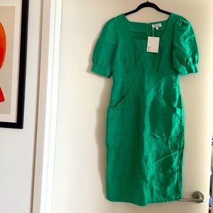 & Other Stories Linen Midi Dress